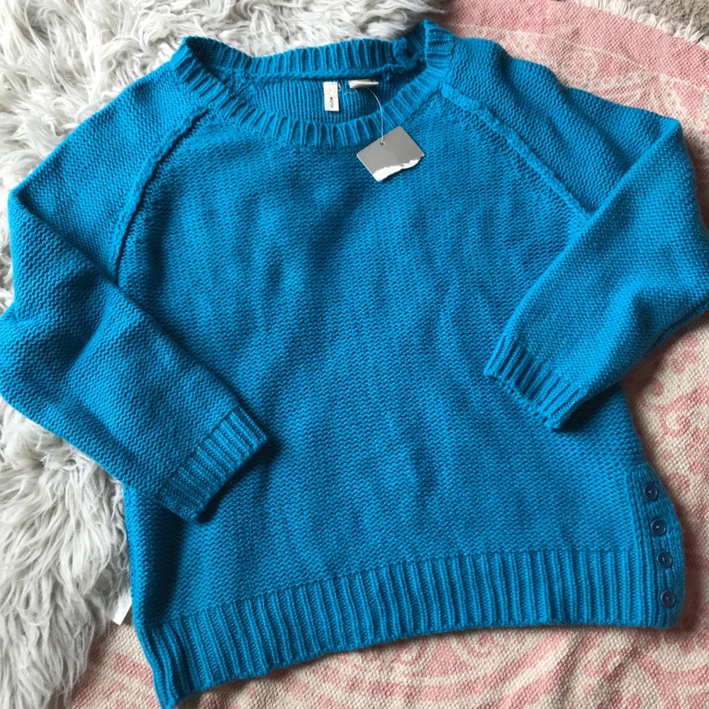 Anthro: Moth Blue Sweater NWT
